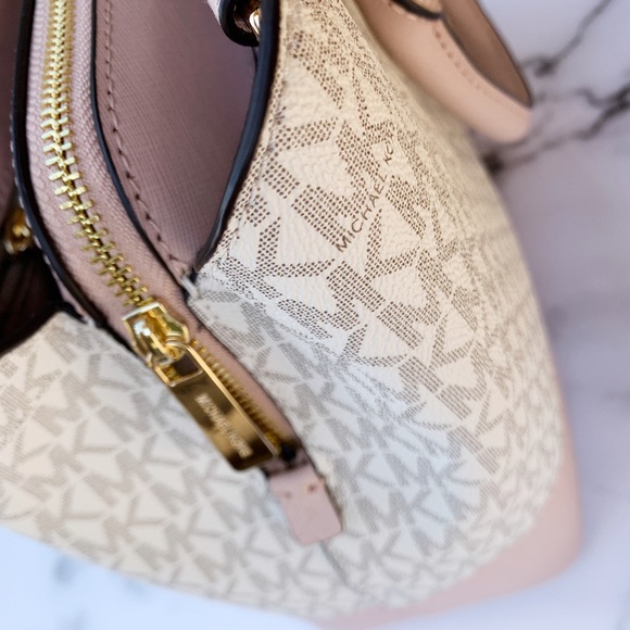 Michael Kors Large Savannah satchel vanilla Pink - Picture 7 of 8